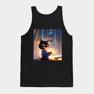 The Playful Cat Gamer Tank Top